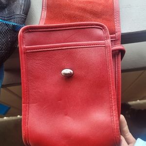 Coach vintage red shoulder bag
